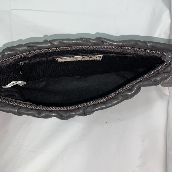 ANTONIA Gray Genuine leather Clutch - Picture 5 of 5